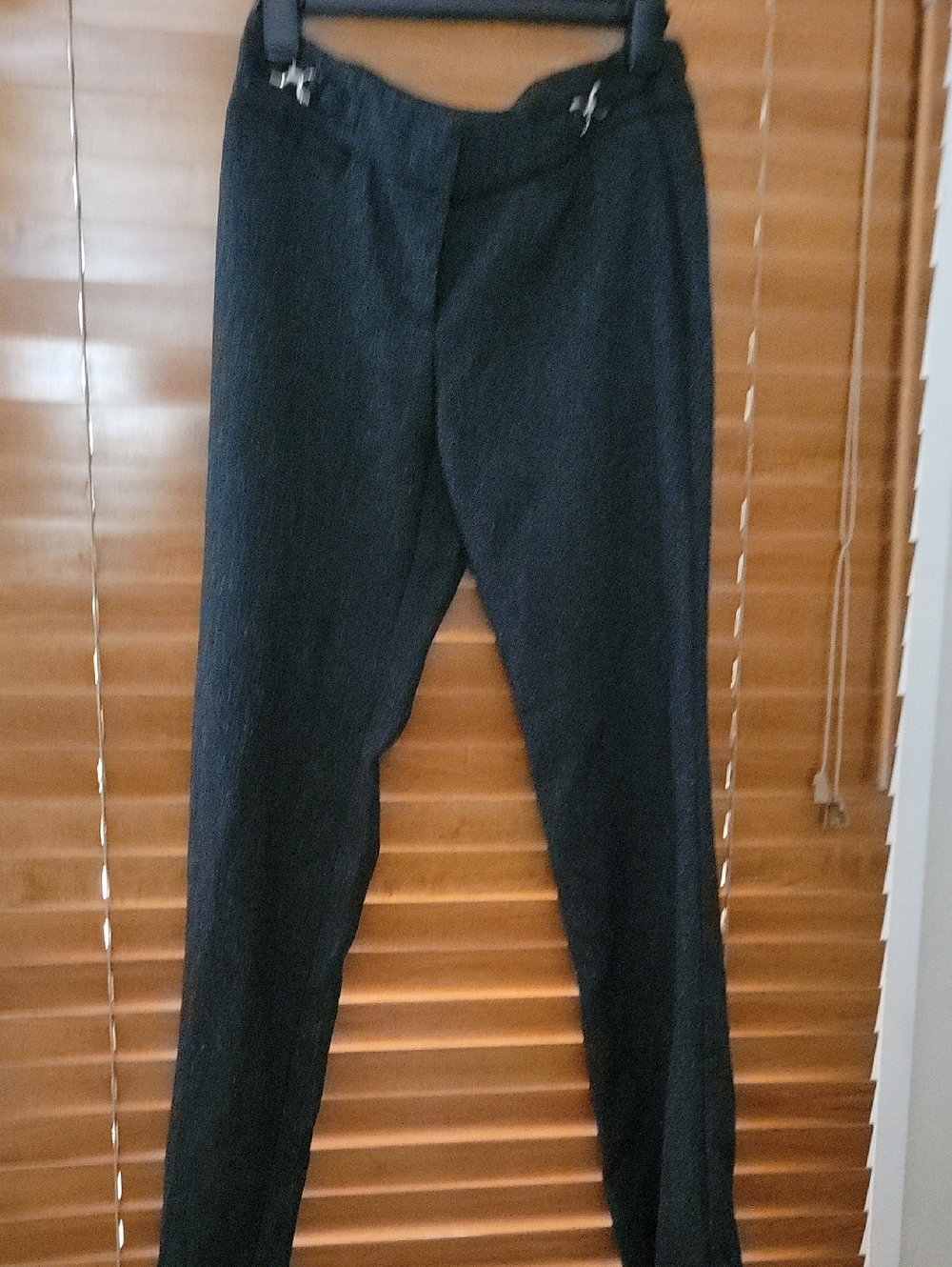 New York & Company Black Straight-Leg Trousers